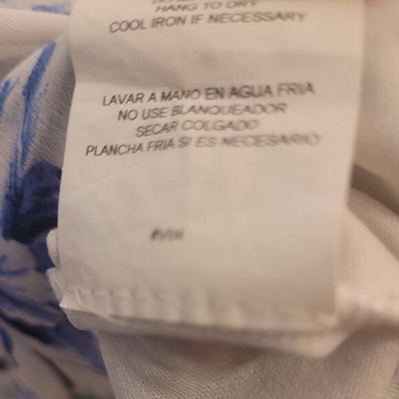 Lily Rose Blue Floral Hi Low Dress Sz S Cottagecore Fairy Garden Romantic - Picture 11 of 11